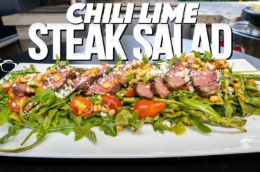 CHILI LIME CORN STEAK SALAD | SAM THE COOKING GUY