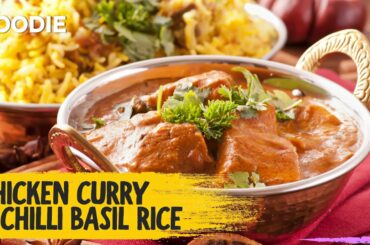 How to make Chicken Curry & Chilli Basil Rice | Recipe Book
