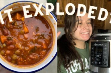 Vegan chili recipe + Instant pot malfunction (hilarious)