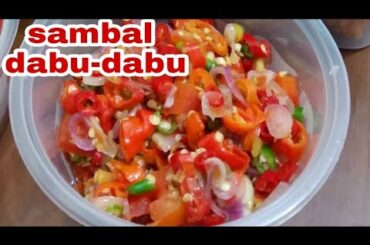 sambal dabu-dabu, Indonesian chili sauce,indonesian food recipe,Indonesian chili sauce recipe