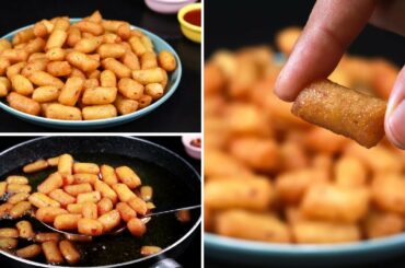 Potato Bites | Garlic Chilli Potato Bites | Crispy Garlic Potato Bites | Snacks Recipe