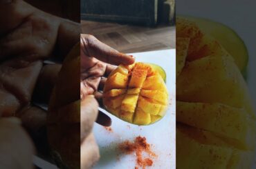 mango with salt and chilli | tasty recipe | spicy chilli | mango
