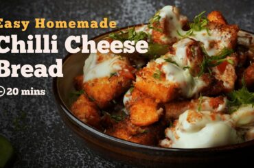 Chilli Cheese Bread | 10 Minutes Recipes | Vegetarian Snacks | Snack Recipes | Cookd