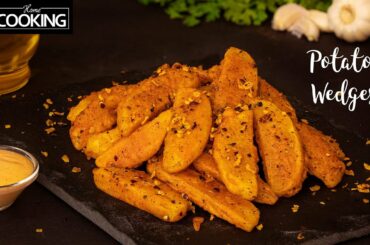 Crispy Potato Wedges | Chilli Garlic Potato | Aloo Snacks | Starter Recipes | Easy Potato Snacks