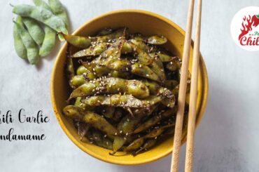 Chili Garlic Edamame | Edamame stir fry recipe | ASMR Cooking