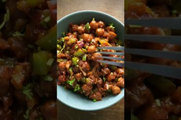 chilli chana recipe home cooking | chilli chana kaise banate hain | #chillichanastreetfood | #shorts