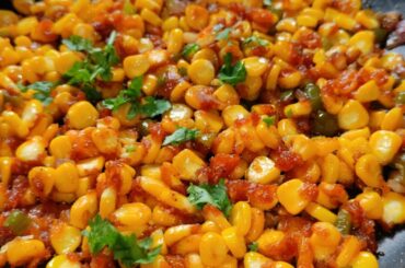 Crispy Corn Chilli Recipe | Sweet Corn Chilli Recipe - Udupi Village Kitchen