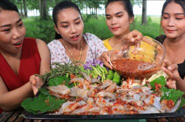 Shrimp raw with chili sauce recipe - Cooking and Eating