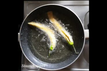 #shorts Green Chilli Bajji || Milakai / Mirchi Bajji || Evening Snack Recipe || Staunch Sisters