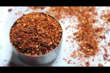 Homemade Red Chilli Flakes Recipe