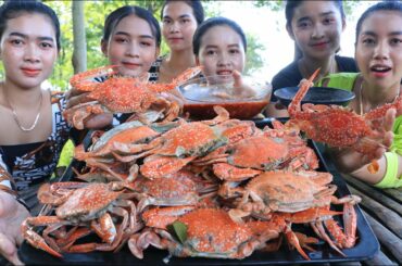 Cooking crab boiled with coconut and chili sauce recipe - Amazing cooking