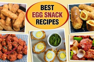 Easy Egg Snack Recipes | Egg 65 | Egg Chilli | Egg Fingers | Egg Roll | Egg Lollipop | Egg Fingers
