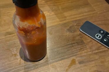 Homemade Carolina reaper sauce