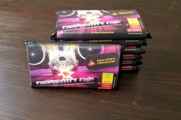 One of the best tasting spicy chocolate bars- Dark Chocolate, Raspberry jam, and Carolina Reapers