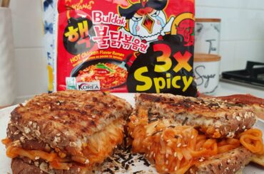 Grilled Cheese Buldak x3 Sandwich