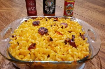 BBQ Habanero Sausage Mac and Cheese