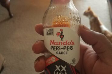 If you want something spicy, but not "TEST YOUR MIGHT" spicy, give Nando's Peri Peri a try.