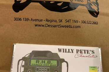 Visited my local candy store and picked up a Willy Pete’s Really Hot Bar infused with Carolina Reapers. A tasty treat with a slight burn.