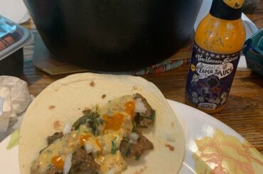 Smoked Queso & Garlic Reaper Tacos