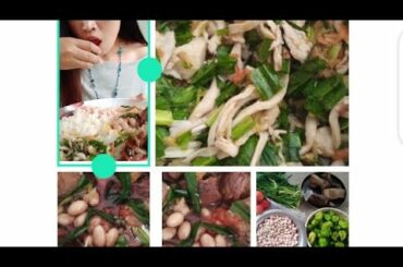 Bean's,pork,king chili,mushrooms recipes (Elibo~naga)food