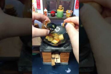 Best Of Miniature Cooking Tofu With Chili Recipe | ASMR Mini Spicy Food | DIY Food #Shorts