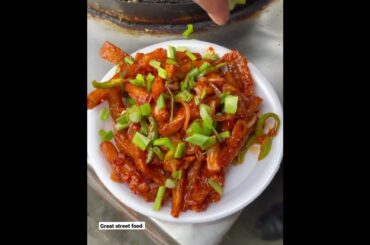 Chilli Potatoes recipes | street chilli potatoes | #Chillipotato #streetfood #foodinstreet #momos