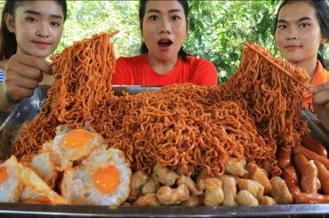 Yummy cooking noodle chili with meatball recipe - Amazing cooking