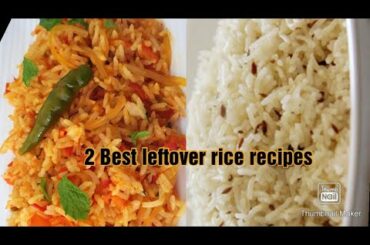 2 best leftover rice recipes | Rice recipes with leftover rice | Chilli Garlic Rice | Tomato Rice |