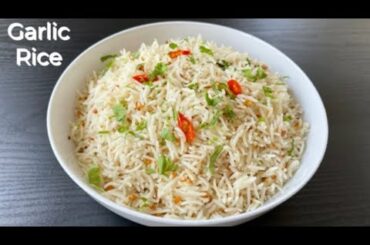 Garlic Rice Recipe - Chilli Garlic Fried Rice by Nisha B Recipes