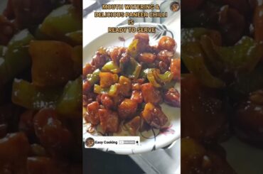 Paneer chilli | Tasty street food recipe|| #shorts.