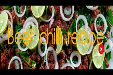 beef chilli recipe