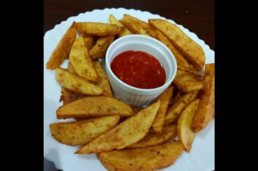 Chili Garlic wedges || crispy potato wedges recipe | Easy 5 min recipe by urdu by kitchen with Usman