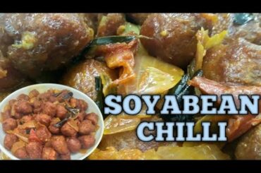 Soya chunks recipe|Soya bean chilli|Soya chunks chilli|Bachelors kitchen