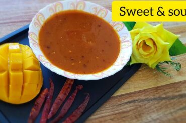 Sweet and Sour Chilli Mango Chutney / Hot n sour / mango Recipes / aam ki lonji