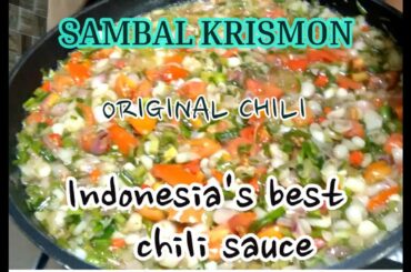 sambal bajak bawang kucai || chili sauce kucai plow