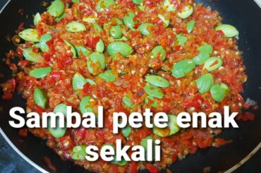 Resep Sambal pete lezat nya - spicy chili paste recipe