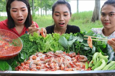 Cooking shrimp salad with chili recipe - Cooking skill