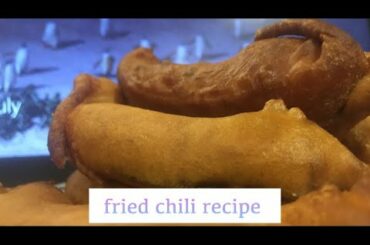 stuffed chilli bhaji recipe | how to make tea time snack at home