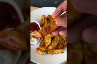 Chili Garlic Wedges | Crispy potato Wedges Recipe | Easy Potato Snacks Recipe | Toasted