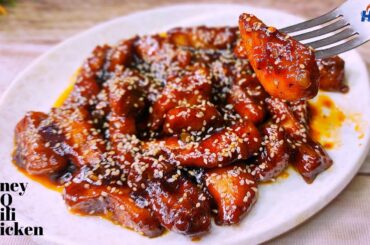 Honey BBQ Chili Chicken || Honey Glazed Crispy Chili Chicken Recipe ||  Chicken Recipe