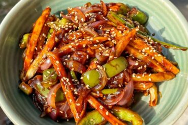 Honey Chilli Potato in 2 minutes!