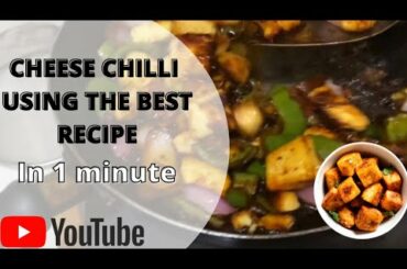 CHEESE CHILLI | BEST RECIPES | DESI STYLE | KITCHEN MASTER’S