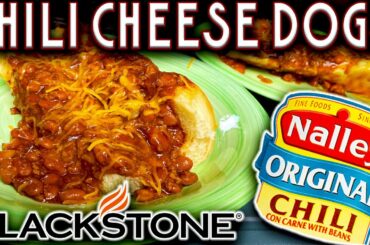 HOW TO MAKE THE BEST CHILI CHEESE DOGS ON THE BLACKSTONE GRIDDLE! EASY RECIPE