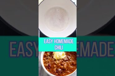 #foodRecipes #Easytocook EASY HOMEMADE CHILI RECIPE