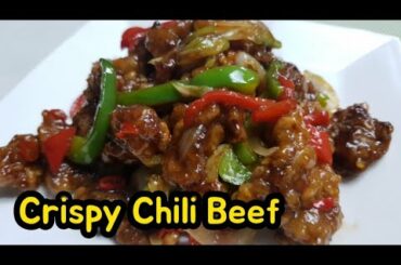Easy Crispy Chili Beef Recipe / How to make crispy chili beef / Chinese food