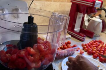 Using cherry tomatoes instead of full size tomatoes in a chili beans recipe