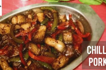 How to make chilli pork restaurant style|Chilli pork|Spicy pork chilli recipe|Stir fry chilli pork|