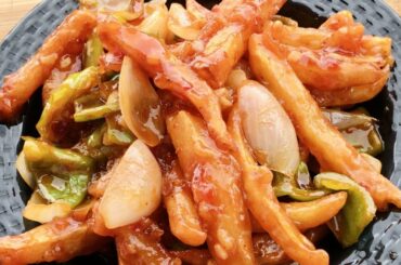 Honey Chilli Potato in 2 Minutes | Crispy Chilli Potato Recipe | Chilli Potato Street Food