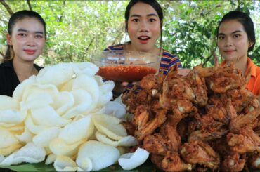 Yummy cooking chicken wings crispy with chili recipe - Amazing cooking