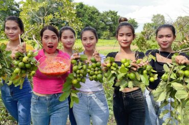 Yummy fresh Guava fruit in my village with chili salt recipe - Amazing video